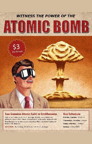 Atom Bomb Tour Art Puzzle Jigsaw Puzzle Choose a Size
