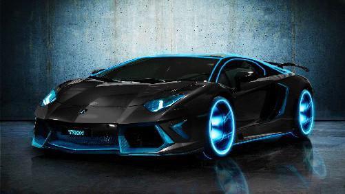 Lamborghini Aventador Tron Legacy Art T-Shirt A3308