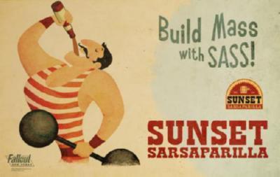 Fallout New Vegas Sunset Sarsaparilla T-Shirt A14699