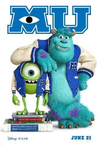Monsters University Movie Poster T-Shirt A28495