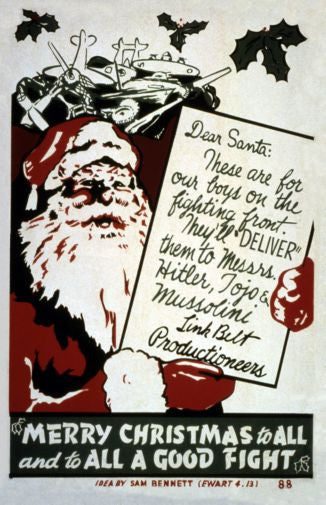 Wwii War Propaganda Merry Christmas Puzzle Jigsaw Puzzle Choose a Size