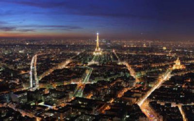 Paris At Night Poster Print #K6397