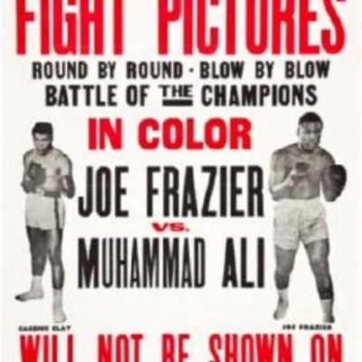 Joe Frazier Muhammad Ali Fight Poster Metal Sign 8Inx 12In Metal Print 8x12 Square Adults Best Posters BZ267