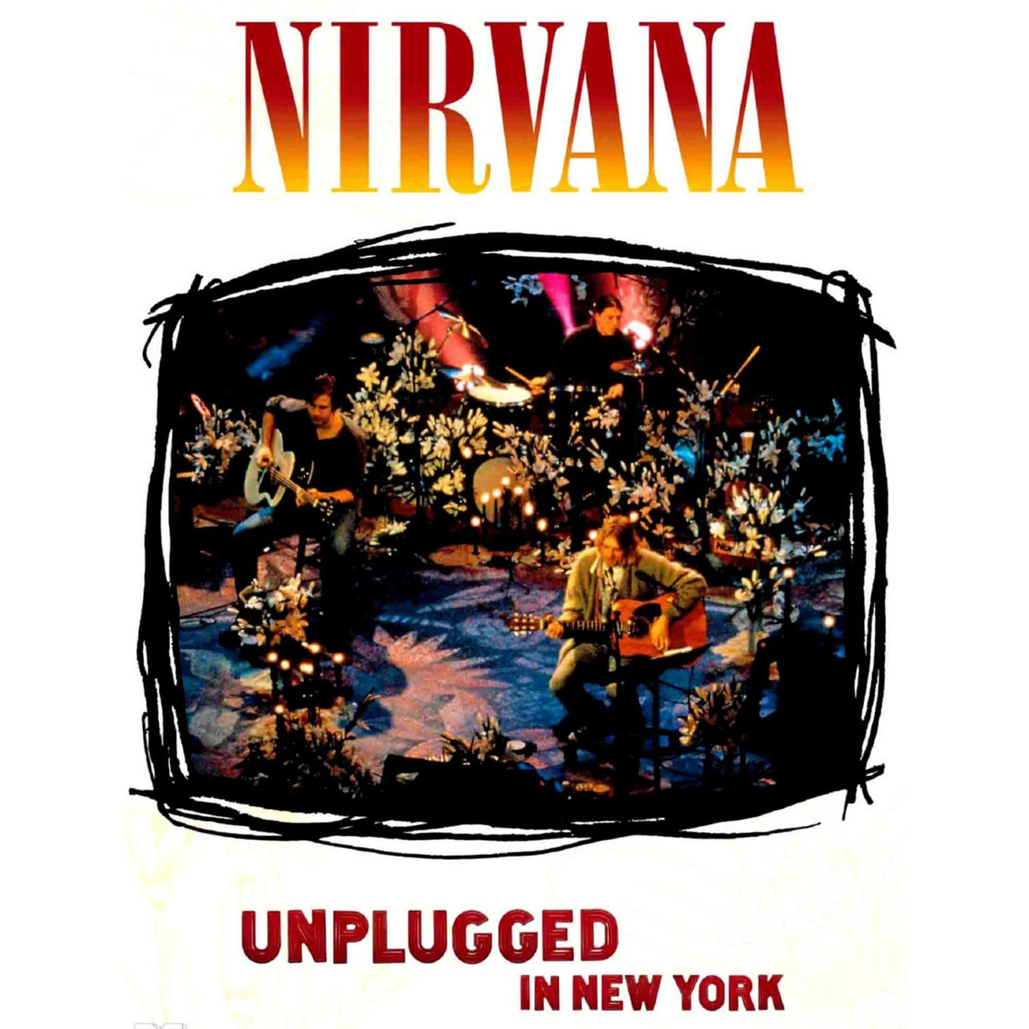 Nirvana Unplugged Poster Metal Print 12In x 16In 12x16 Multi-Color Square Adults Best Posters BZ410