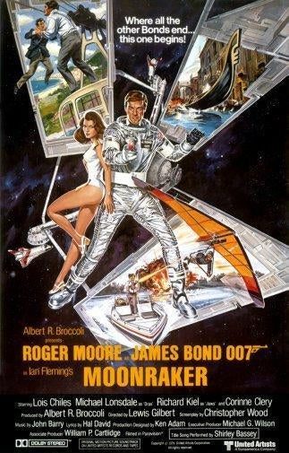 Moonraker poster James Bond 16inx24in