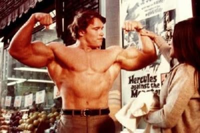 Arnold Schwarzenegger 70'S Muscle Building AD Mouse Pad Mousepad