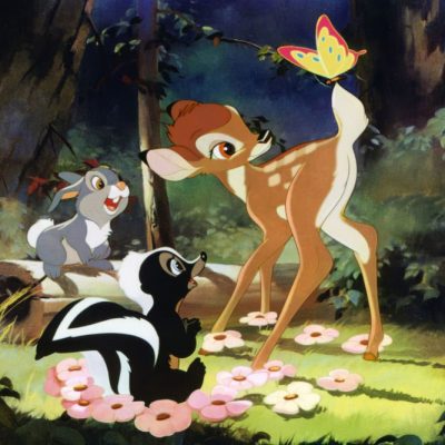 Bambi Thumper Flower Art Poster #4152401