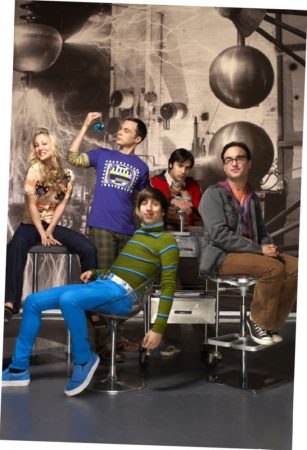 Big Bang Theory Cast Lab poster print B054