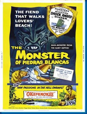 Monster Of Piedras Blancas Double Feature Puzzle Jigsaw Puzzle Choose a Size