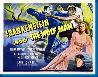 Frankenstein Meets The Wolfman Mouse Pad Mousepad