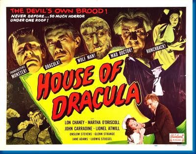 House Of Dracula Quad Style Puzzle Jigsaw Puzzle Choose a Size
