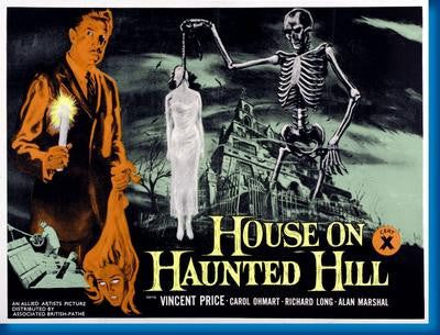 House On Haunted Hill Quad Style Puzzle Jigsaw Puzzle Choose a Size