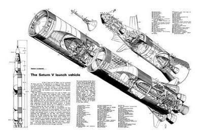 Saturn 5 Cutaway T-Shirt A37286