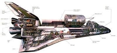 Space Shuttle Cutaway Nasa T-Shirt A38621