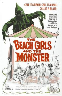 Beach Girls And The Monster Mouse Pad Mousepad