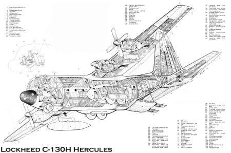 C130 H Cutaway T-Shirt