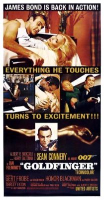 Goldfinger poster James Bond 24x36