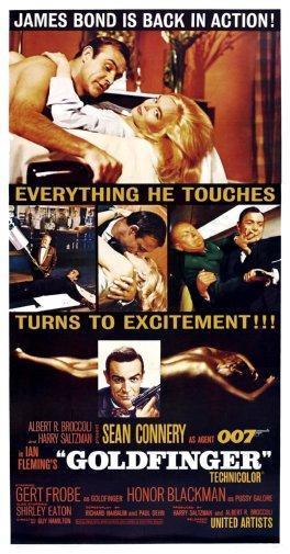 Goldfinger poster James Bond 16inx24in