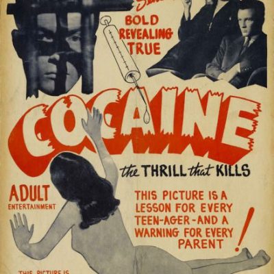 Cocaine The Thrill That Kills Vintage Art Movie  Mouse Pad Mousepad
