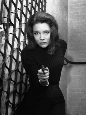 Diana Rigg Avengers Gun Puzzle Jigsaw Puzzle Choose a Size