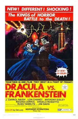 Dracula Vs Frankenstein Poster Print #K2602