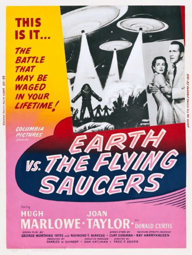 Earth Vs The Flying Saucers Movie Poster Mouse Pad Mousepad
