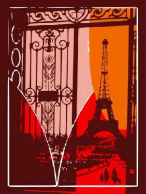 Eiffel Tower Pop Art Puzzle Jigsaw Puzzle Choose a Size