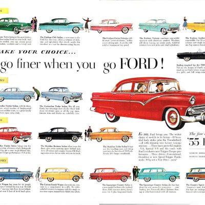 1955 Ford Car Models Advertisement Mug Photo Coffee Mug