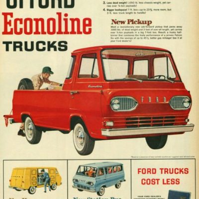 Ford Econoline 1961 Ad Poster Print #K3180
