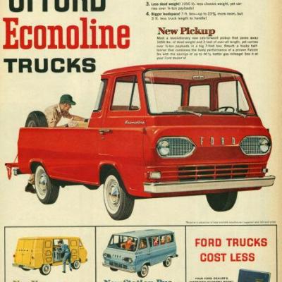 Ford Econoline 1961 Ad T-Shirt A15659