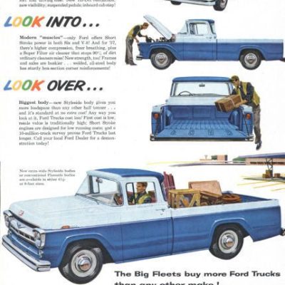 Ford Truck Ad 1957 Poster Print #K3183
