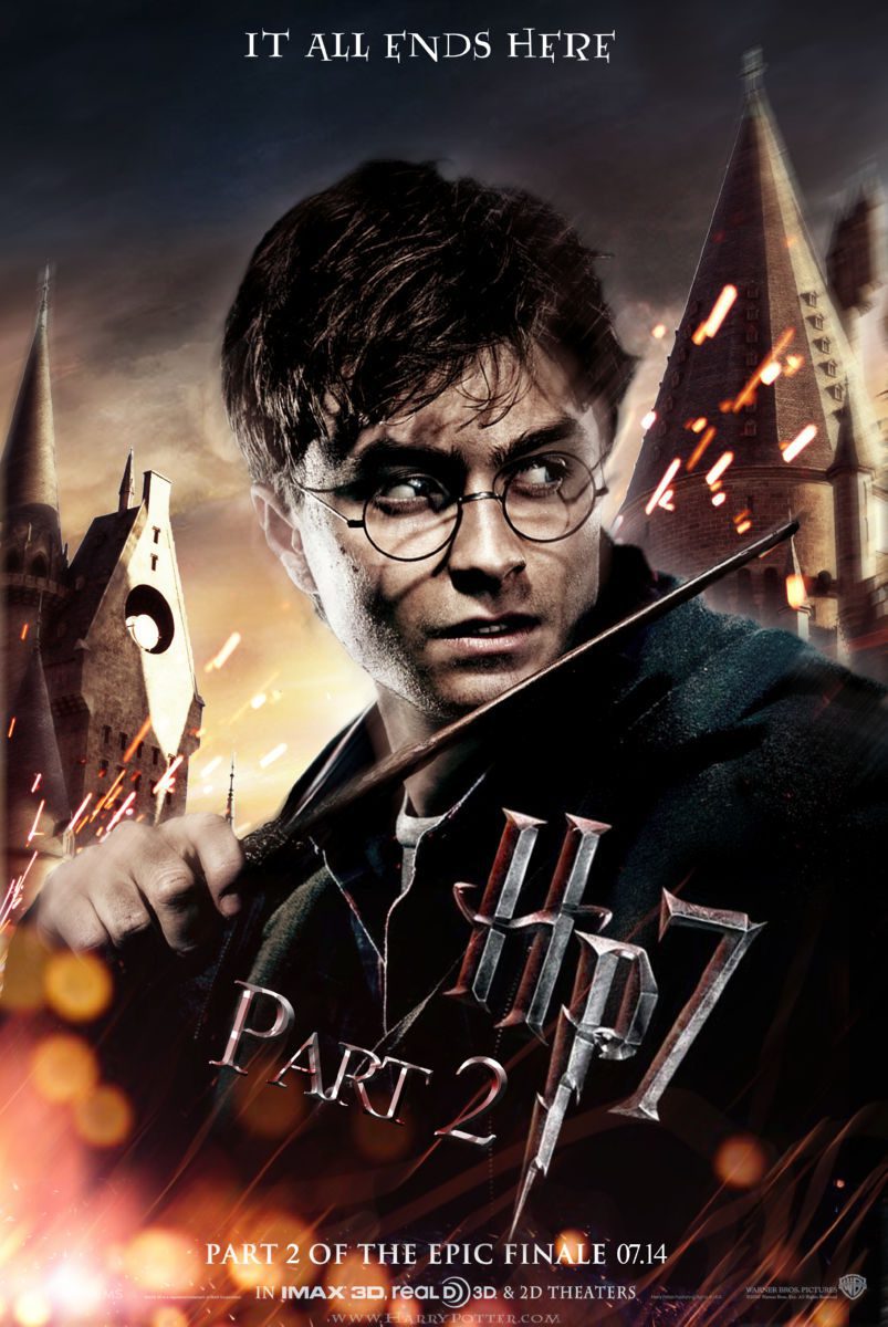 Harry Potter Deathly Hallows 2 Movie poster print #03 Daniel Radcliffe B142 11x17