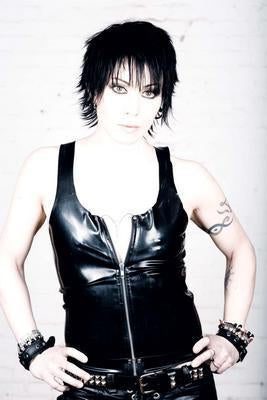 Joan Jett In Leather T-Shirt A22429