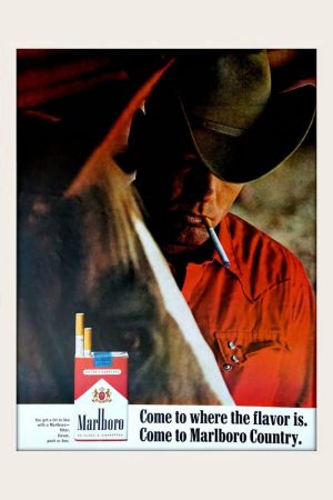 Marlboro Man Vintage Ad Poster 24x36