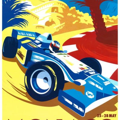 Monaco Gp Vintage Art 1995 Poster #4152401