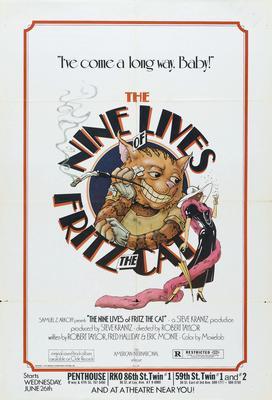 Nine Lives Of Fritz The Cat Movie Poster T-Shirt A29875