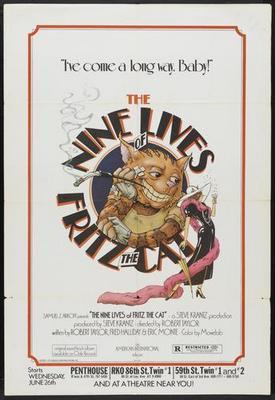 Nine Lives Of Fritz The Cat Movie Poster T-Shirt A29880