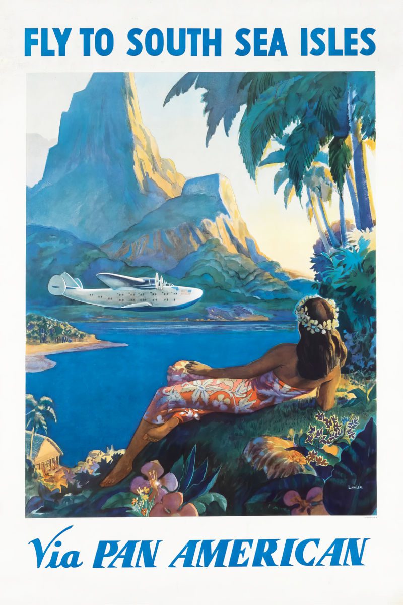 Pan American South Sea Isles Poster 24X36 24"X36" #272501 Airline Travel