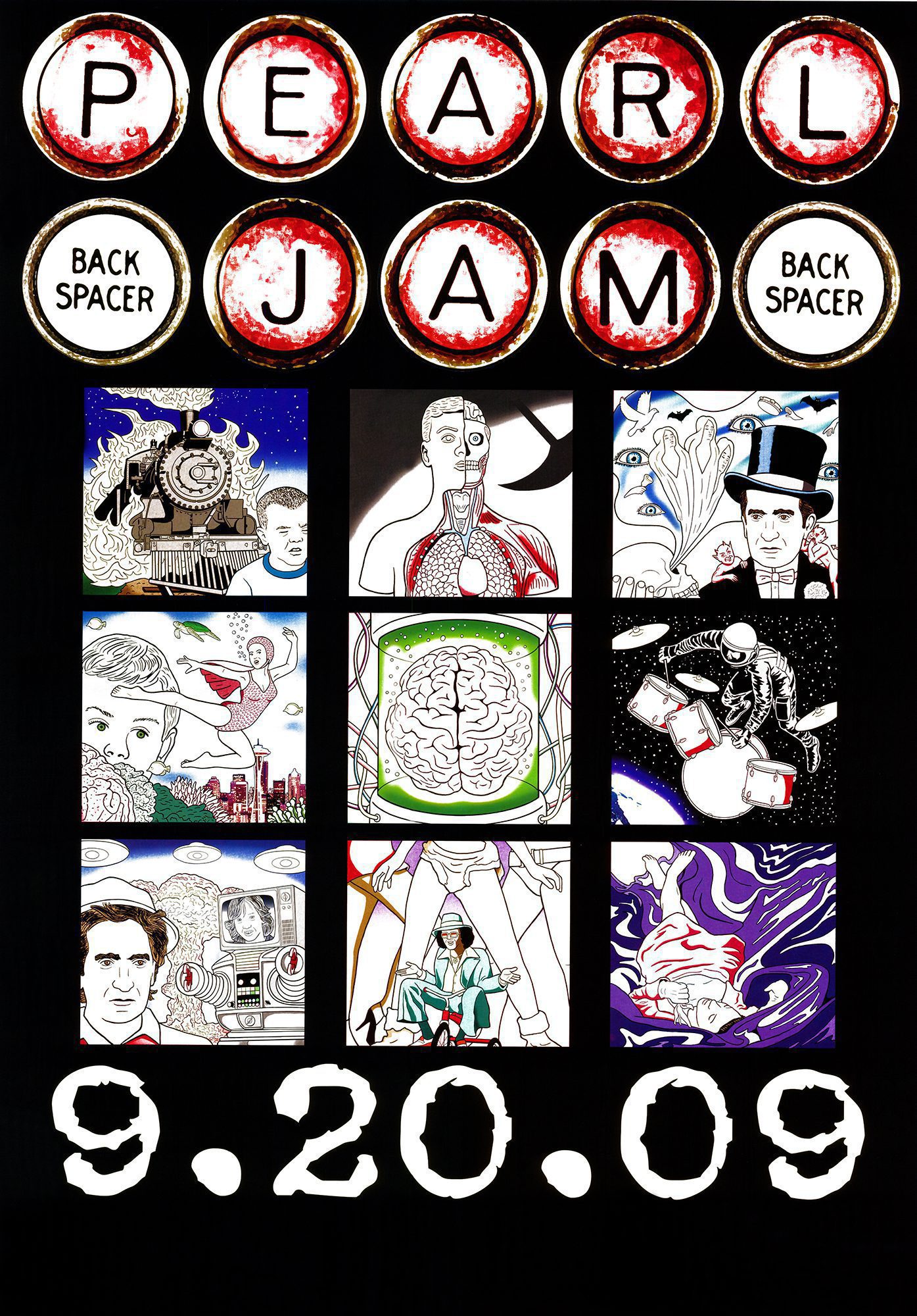 pearl jam poster for sale backspacer promo