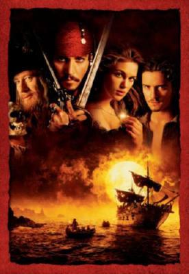 Pirates Of The Caribbean Cast no Text Movie Poster T-Shirt A33706