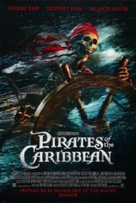 Pirates Of The Caribbean Curse Black Pearl Movie Poster T-Shirt A33716