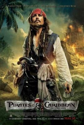 Pirates Of The Caribbean On Stranger Tides Movie Poster T-Shirt A33731