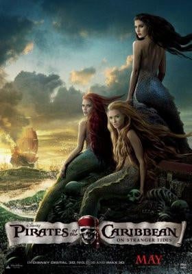 Pirates Of The Caribbean On Stranger Tides Movie Poster T-Shirt A33741