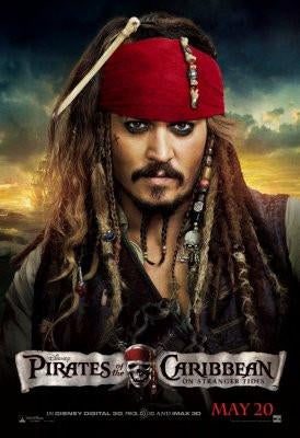 Pirates Of The Caribbean On Stranger Tides Movie Poster T-Shirt A33746