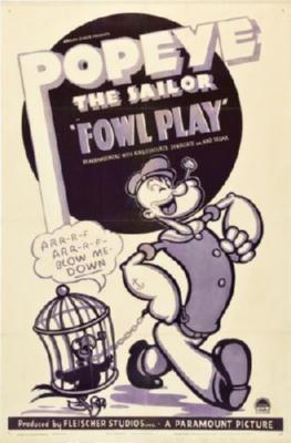Popeye Foul Play Movie Poster T-Shirt A33570