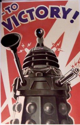 Dr. Who Daleks Victory War-Propaganda Style Puzzle Jigsaw Puzzle Choose a Size