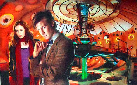 Dr. Who Matt Smith Karen Gillan Tardis Puzzle Jigsaw Puzzle Choose a Size