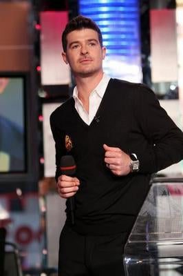 Robin Thicke Black Jacket T-Shirt A36281