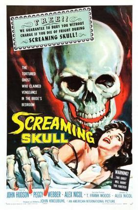 Screaming Skull Movie Poster T-Shirt A37641