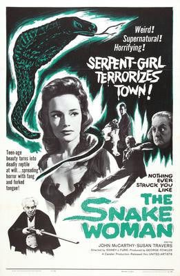 Snake Woman The Poster Print #K7674